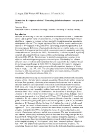 Sustainable Development of What? Contesting Global Development Concepts and Measures