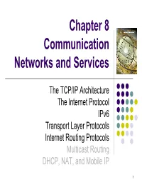Chapter 8: TCP/IP