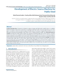 Development of Electric Source Machine for Public Used