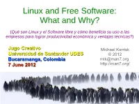 Linux and Free Software: What and Why?