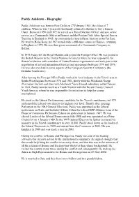 Paddy Ashdown - Biography