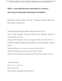 Skim - a Generalized Literature-Based Discovery System For