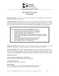 TYR I, II, III Act Sheet