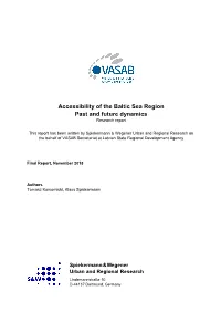 Accessibility of the Baltic Sea Region Past and Future Dynamics Research Report