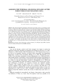 Assessing the Temporal and Spatial Dynamics of the Forest Fires in Southeastern China - 3393