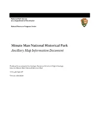 Geologic Resources Inventory Map Document for Minute Man National Historical Park