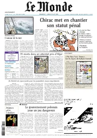 LE MONDE/PAGES&lt;UNE&gt;
