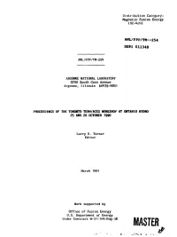 Proceedings of the Toronto TEAM/ACES Workshop