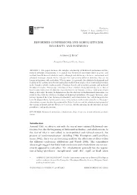 Reformed Confessions and Scholasticism. Diversity and Harmony