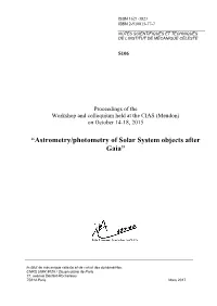 “Astrometry/Photometry of Solar System Objects After Gaia”