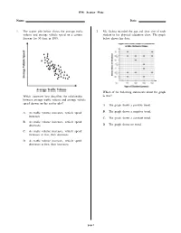 HW: Scatter Plots