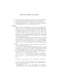 MATH 215B MIDTERM SOLUTIONS 1. (A) (6 Marks) Show That a Finitely