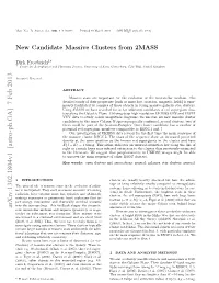 New Candidate Massive Clusters from 2MASS