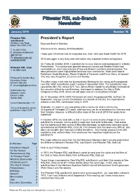 Pittwater RSL Sub-Branch Newsletter