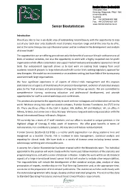 Senior Biostatistician