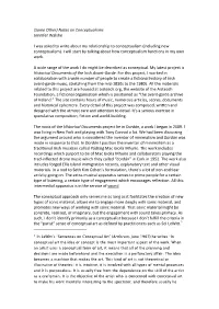 (Some Other) Notes on Conceptualisms Jennifer Walshe I