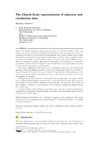 The Church-Scott Representation of Inductive and Coinductive Data
