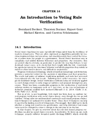 An Introduction to Voting Rule Verification