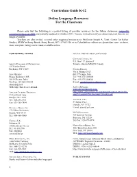 Curriculum Guide K-12 Italian Language Resources for The