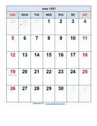 June 1927 July 1927
