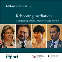 Rebooting Mediation Connecting Tracks, Processes and People