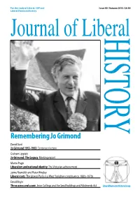 Remembering Jo Grimond