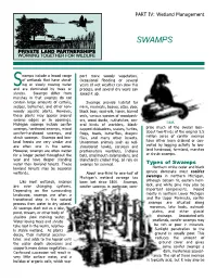 Swamps Include a Broad Range