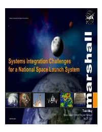Systems Integration Challenges for a National Space Launch System
