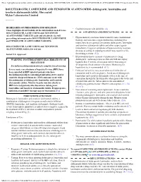 These Highlights Do Not Include All the Information Needed to Use DOLUTEGRAVIR, LAMIVUDINE and TENOFOVIR ALAFENAMIDE TABLETS Saely and Effectiv