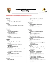2018 National Underground Railroad Network to Freedom Program