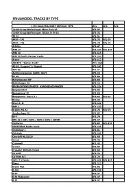 Friulmodel Tracks by Type