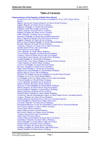 Table of Contents