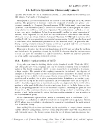 18. Lattice Quantum Chromodynamics