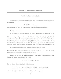 Chapter 7. Induction and Recursion