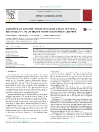 Engineering an Achromatic Bessel Beam Using a Phase-Only Spatial Light Modulator and an Iterative Fourier Transformation Algorithm