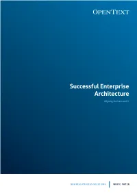 Successful Enterprise Architecture