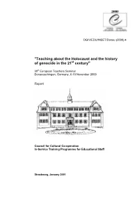 "Teaching About the Holocaust and the History of Genocide in the 21St