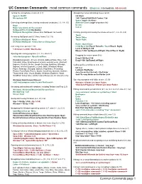 UC Common Commands: Most Common Commands (Beginner, Intermediate, Advanced)