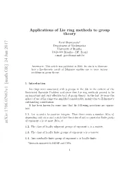 Applications of Lie Ring Methods to Group Theory