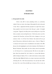 Chapter I Introduction