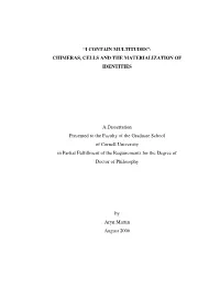 “I Contain Multitudes”: Chimeras, Cells and the Materialization of Identities