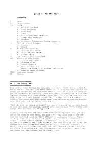 Quake II Readme File