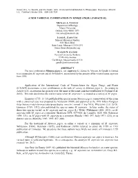 A NEW VARIETAL COMBINATION in MIMOSA PIGRA (FABACEAE) ABSTRACT Application of the International Code of Nomenclature for Algae