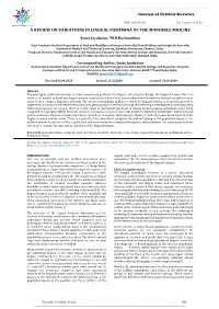 A Review on Variations in Lingual Foramina of the Mandible Midline