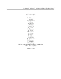 Course Notes