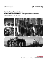 FOUNDATION Fieldbus Design Considerations Reference Manual