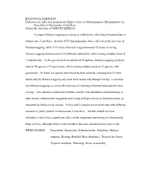 RYAN PAUL BARTLETT Efficiency of Collection Methods And