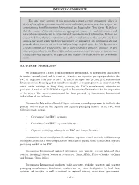Industry Overview Section Are in Nominal Terms