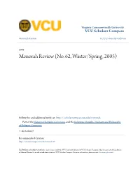 Menorah Review (No. 62, Winter/Spring, 2005)