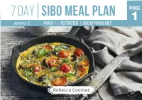 SIBO Bi Phasic Diet Serves 2